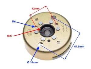 Rotor magnetou Yamaha Jog 50cc - Img 2