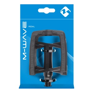 Pedale Aluminiu M-WAVE STEADY FLAT 2 AL EPB Negru