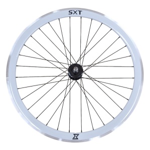 Roata Spate Single Speed/Fixie SXT 700-32H 40 mm Alb - Img 1