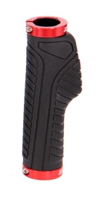 Mansoane B-RACE ERGON 132 mm Negru-Rosu