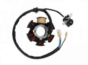 Stator GY6 125-150cc (6 bobine+senzor scanteie)