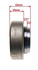 Volanta magnetou ATV 110cc, bendix inclus - Img 3