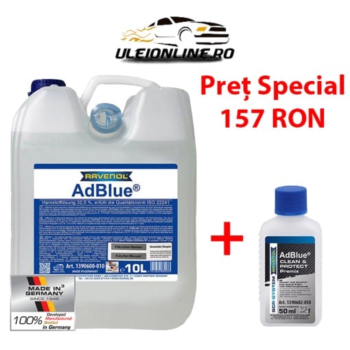 Pachet RAVENOL AdBlue® 10 L + RAVENOL curatare AdBlue®