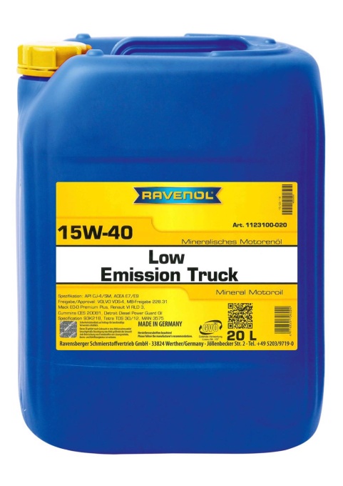 Ulei motor camioane/utilaje RAVENOL Low Emission Truck SAE 10W-30 20 L