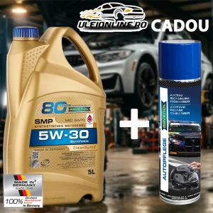 RAVENOL SMP SAE 5W-30 5 L - CADOU Spray cu spumă de curățare - Ulei motor - VW 507 00, VW 504 00, BMW Longlife-04, MB-Freigabe 229.51, Porsche C30