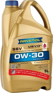 RAVENOL SSV SAE 0W-30 USVO 5 L (aktion) - ulei motor integral sintetic, MB-Freigabe 229.6, VOLVO VCC 95200377, API SP