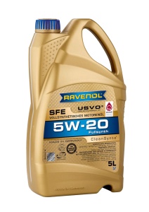 Ulei motor RAVENOL SFE SAE 5W-20 USVO 5 L, 1111110-005, integral sintetic