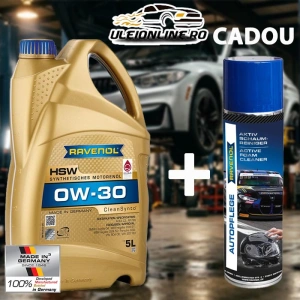 RAVENOL HSW SAE 0W-30 Cleansynt 5L, Ulei motor , - CADOU Spray cu spumă de curățare - BMW Longlife-04, MB-Freigabe 229.51/229.52, VW 504 00/507 00,Porsche C30