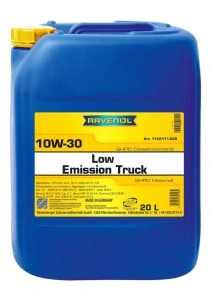 RAVENOL Low Emission Truck SAE 10W-30 20 L - Ulei motor camion, utilaje - JASO DH-2,VOLVO VDS-4,MB 228.51,MAN M 3677,Caterpillar ECF-3,