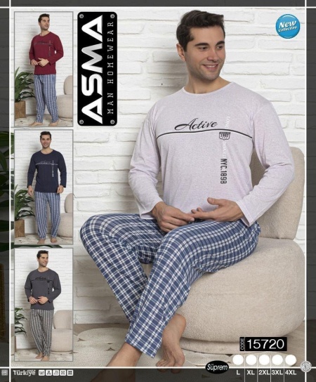Pijama barbati cu maneca lunga model nou cod x6126