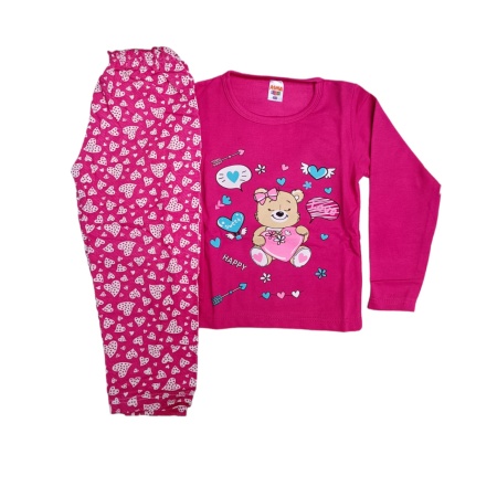 Pijama copil din bumbac calitativ cod x3717