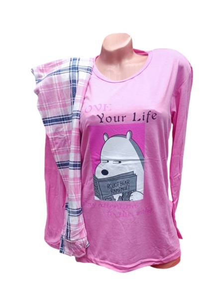 Pijama dama din bumbac calitativ cod x3978