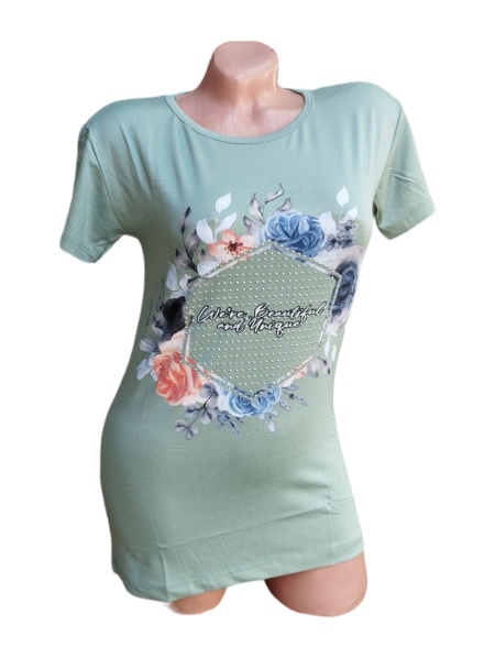 Tricou dama din bumbac calitativ model nou cod x1193