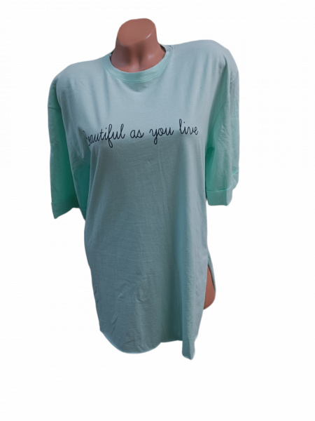 tricou scurt stil tunica model nou cod L17301