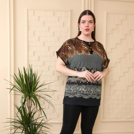 bluza dama cu maneca scurta cod n1639
