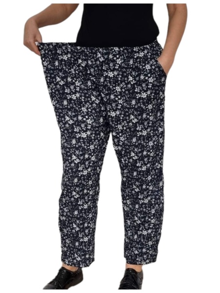 Pantaloni lungi vaporosi de vara pentru dama cod x5369
