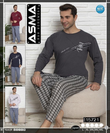 Pijama barbati cu maneca lunga model nou cod x6127