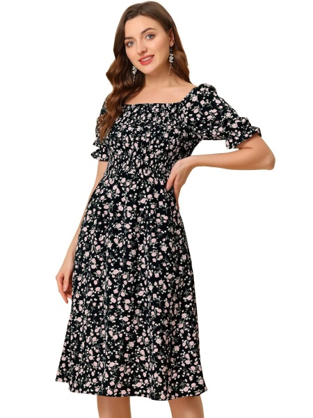 Rochie de vara cu diferite imprimeuri model nou cod x5637