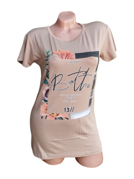 Tricou dama din bumbac calitativ model nou cod x1208