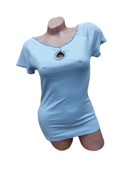 Bluza dama calitativa cu maneca scurta cod x2413