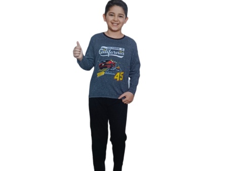 Pijama copil din bumbac calitativ cod x3709