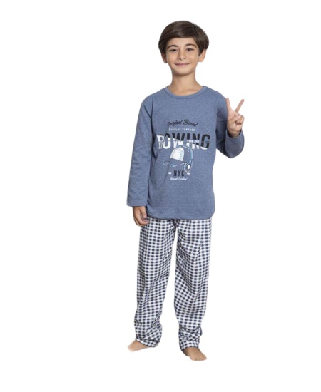 Pijama copil din bumbac calitativ cod x3710