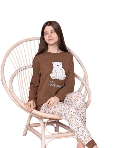 Pijama copil din bumbac calitativ cod x3720