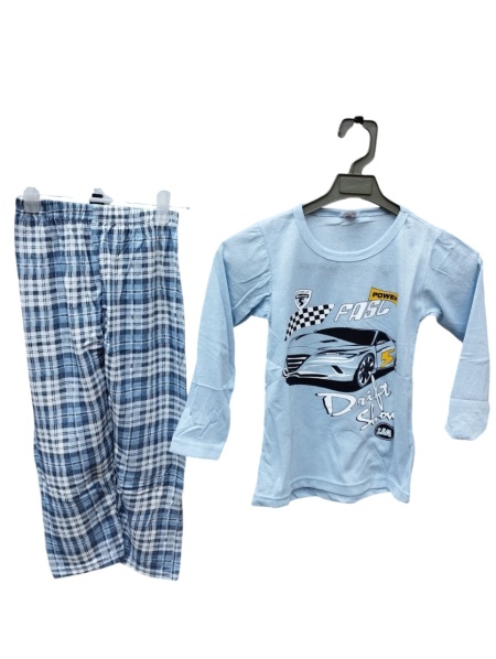 Pijama copil din bumbac calitativ cod x3730
