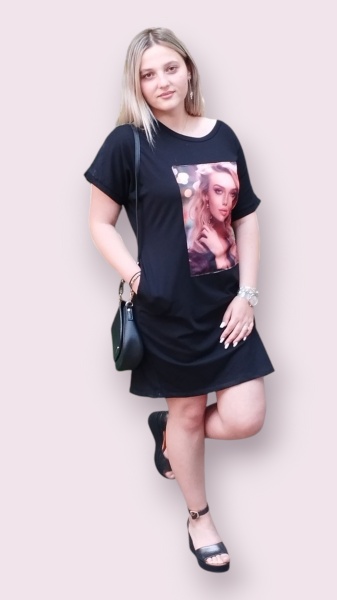 Rochie de vara cu diferite imprimeuri model nou cod x5639