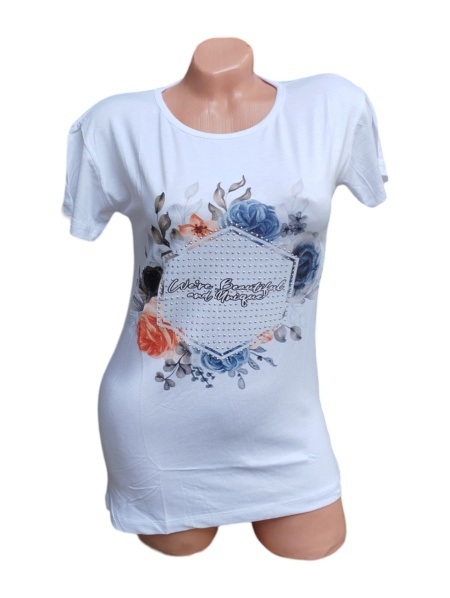 Tricou dama din bumbac calitativ model nou cod x1186