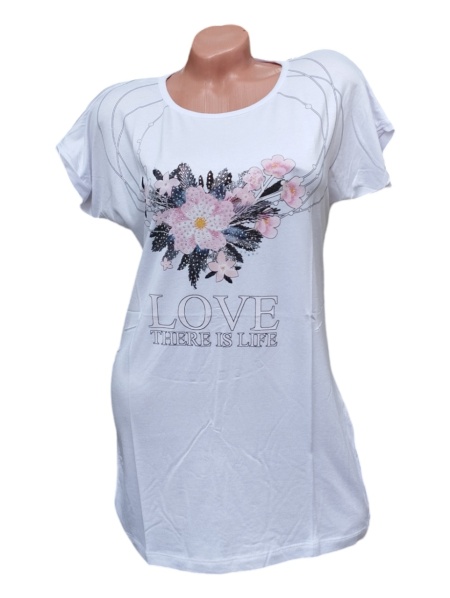 Tricou dama din bumbac calitativ model nou cod x1257