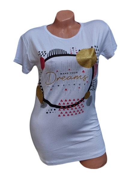 Tricou dama din bumbac calitativ model nou cod x1282