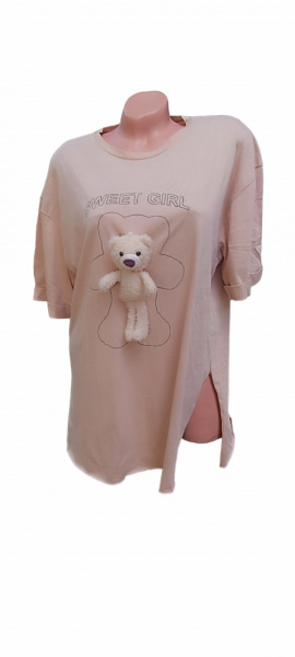 tricou scurt stil tunica model nou cod L18813