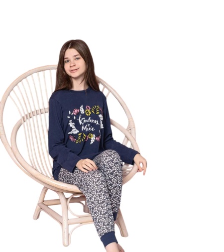 Pijama copil din bumbac calitativ cod x3721