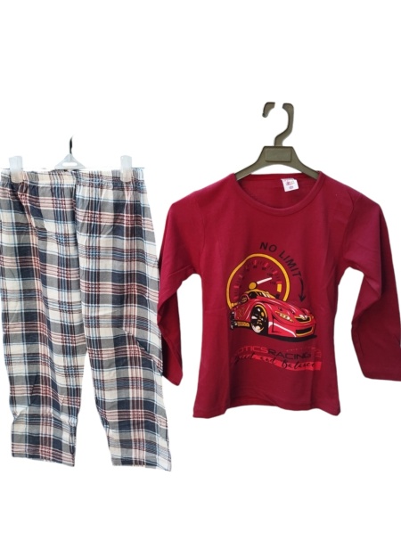 Pijama copil din bumbac calitativ cod x3731