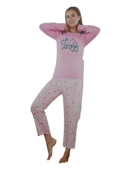 Pijama dama din bumbac calitativ cod x3972