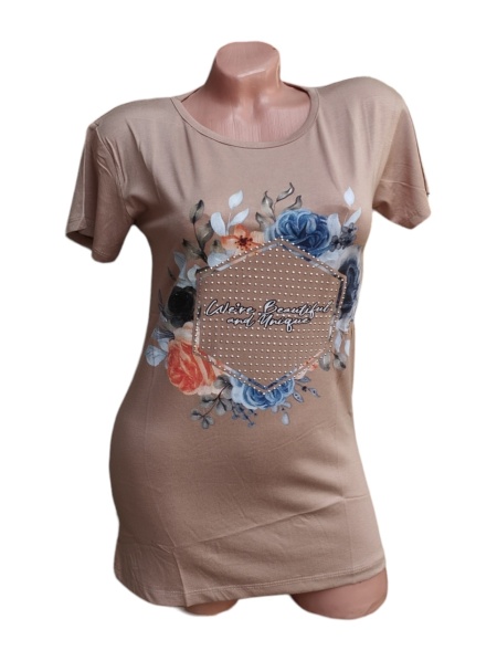 Tricou dama din bumbac calitativ model nou cod x1187