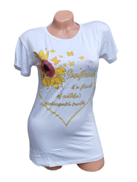 Tricou dama din bumbac calitativ model nou cod x1337