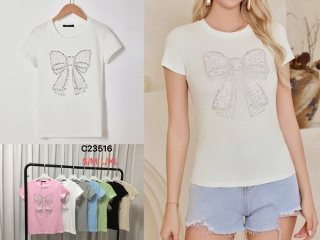 Tricou dama din bumbac calitativ model superb cod x5582