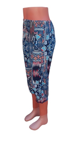 Pantaloni 3 sfert vaporosi de vara pentru dama cod x5383