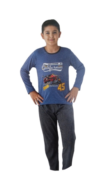Pijama copil din bumbac calitativ cod x3712