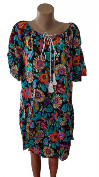 Rochie dama cu maneca scurta, din bumbac cod a1457