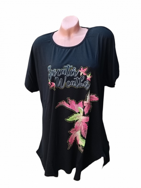 tricou dama cu maneca scurta marime mare cod n4209