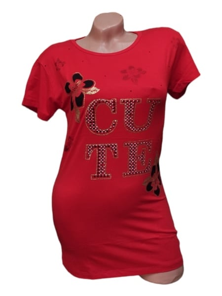 Tricou dama din bumbac calitativ model nou cod x1239
