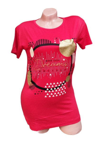 Tricou dama din bumbac calitativ model nou cod x1284