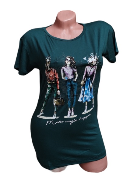 Tricou dama din bumbac calitativ model nou cod x1294