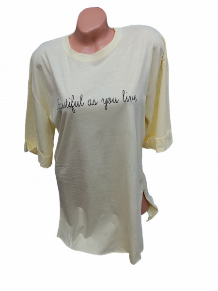 tricou scurt stil tunica model nou cod L18804
