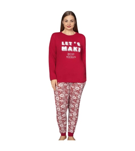 Pijama dama din bumbac calitativ cod x3964