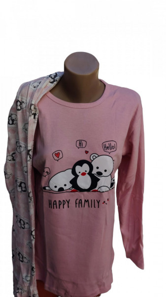 pijama de dama din bumbac interlock cod m227