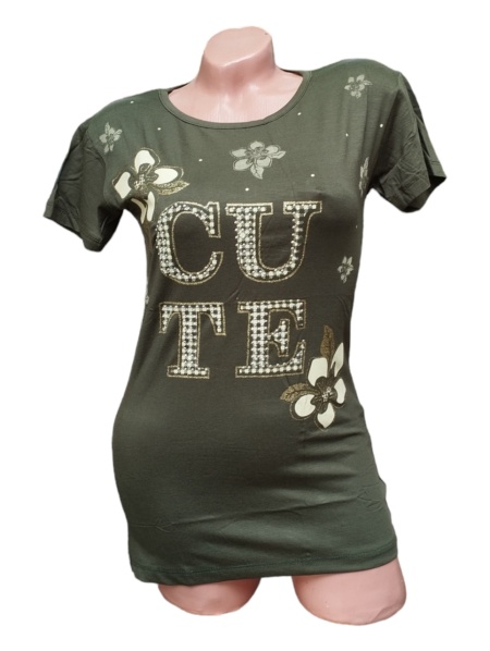 Tricou dama din bumbac calitativ model nou cod x1240